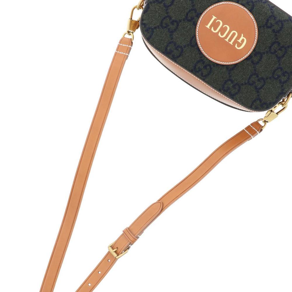 Gucci Script Brown Leather Messenger Shoulder Bag… - image 5